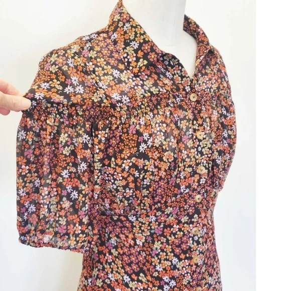 Free People Bonnie Mini Dress Sz Medium - Picture 5 of 16